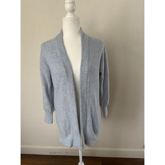 J Crew Longline Ribbed Knit Open Front Cardigan Sweater in Supersoft Yarn XXS - Picture 2 of 9